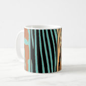 Mug Oreiller imprimé rayure zèbre d'animal rustique (Devant gauche)