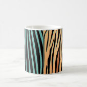 Mug Oreiller imprimé rayure zèbre d'animal rustique (Centre)