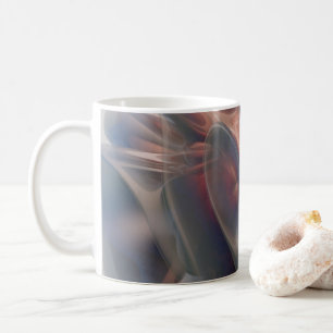 Mug Oreiller jeté à texture de marbre abstrait gris