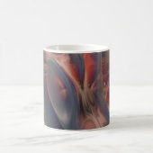Mug Oreiller jeté à texture de marbre abstrait gris (Centre)