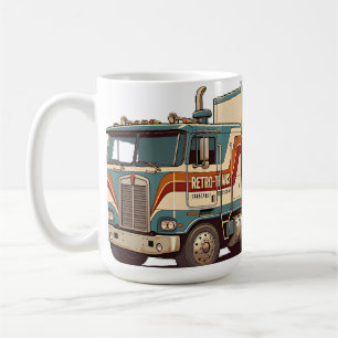 Mug Oreiller jeté de camion semi vintage rétro