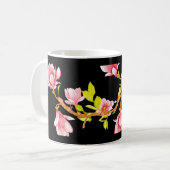 Mug Oreiller Magnolia Noir (Devant gauche)