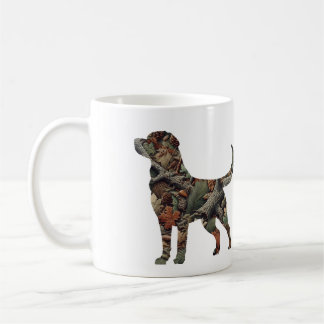 Mug Oreillers à lancer Labrador avec Camouflage