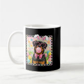 Mug Oreilles de lapin de Pâques rottweiler drôle oreil (Gauche)