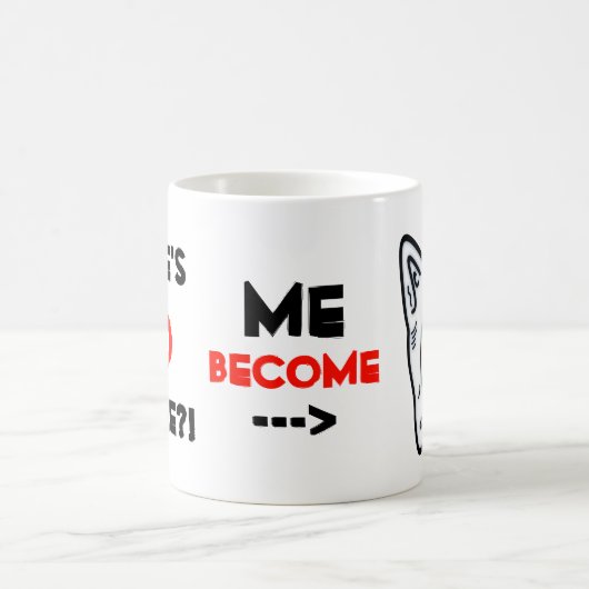 Mug Oreilles rouges oreilles pointues créature semblab (Centre)