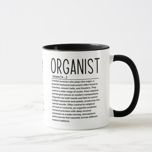 Mug organiste (Droite)
