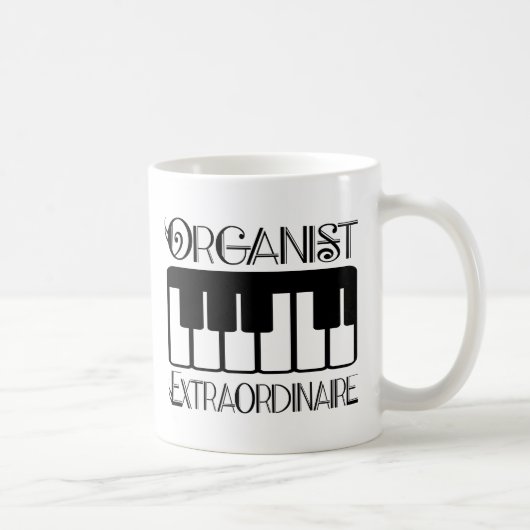 Mug Organiste de clavier Extraordinaire (Droite)