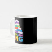 Mug Organizing King Quote Fun For Books Lovers Librari (Devant gauche)
