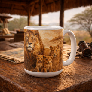 Mug Orgueil de Lion d'Afrique Safari Faune Majestueu