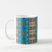 Mug Oriental Design bleu et Brown (Gauche)