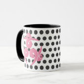 Mug Oriental Gris rose Trois Oies Japon Mon Art (Devant gauche)
