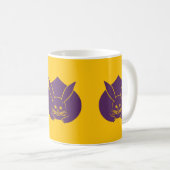 Mug Oriental Jaune violet Japon Rabbit Mon Vector Art (Devant droit)