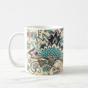 Mug Oriental Paisley : Elégance Textile Stylisée.