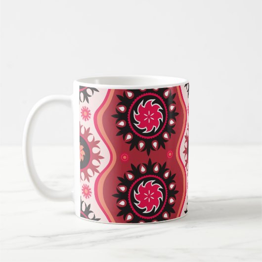 Mug Oriental Traditionnel : Conception Ornementale San (Gauche)