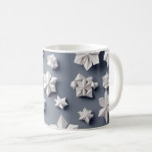 Mug Origami Art - Elégance Gelée : Éblouissants Snowfl (Devant droit)
