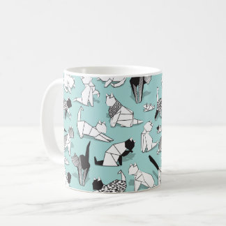 Mug Origami chaton amis // races de chats géométriques
