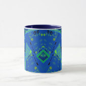 Mug Origami Chintz (L) Vert bleu (Centre)