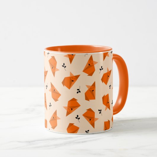 Mug Origami Fox (Devant droit)