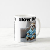 Mug Origami Sloth "Ralentir" (Devant droit)