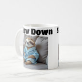 Mug Origami Sloth "Ralentir" (Devant gauche)