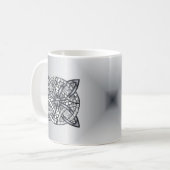 Mug Original Celtic Knot Argent Noir (Devant gauche)