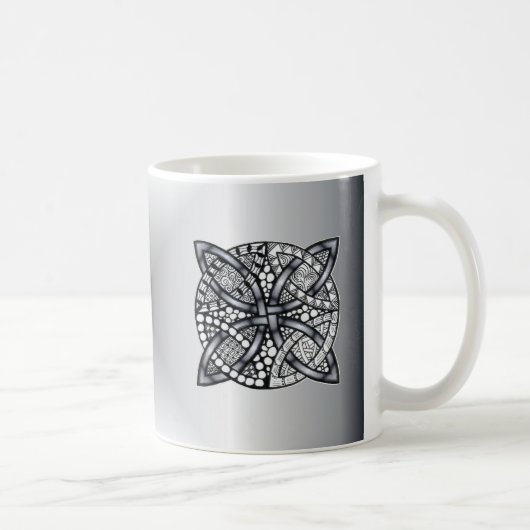 Mug Original Celtic Knot Argent Noir (Droite)