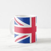 Mug Original cross-stitch design Union Jack (Devant gauche)