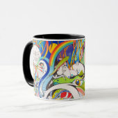 Mug Original "d'arcs-en-ciel de piscine de Plung" par (Devant gauche)