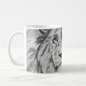 Mug Original Pencil sketch Drawing of a Lion    (Gauche)