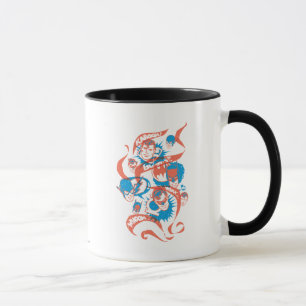 Mug Originaux DC - éclatement du logo
