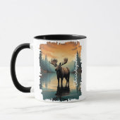 Mug Orignal au reflet du lac Sunrise (Gauche)
