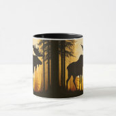 Mug Orignal rustique de la forêt sauvage  (Centre)