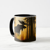 Mug Orignal rustique de la forêt sauvage  (Devant gauche)