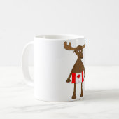 Mug Orignaux canadiens de short de boxeur (Devant gauche)