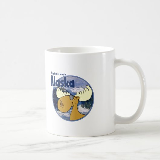 Mug Orignaux de bonheur - Alaska (Droite)