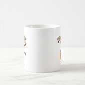 Mug Orignaux de Noël d'amusement avec du sucre de (Centre)