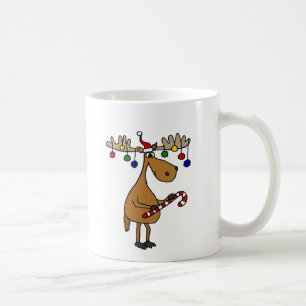 Mug Orignaux de Noël d'amusement avec du sucre de