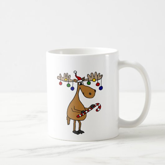 Mug Orignaux de Noël d'amusement avec du sucre de (Droite)