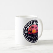 Mug Orlando Floride tropical Retro Sunset Souvenir 60s (Devant droit)