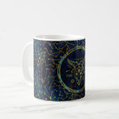 Mug Ormeau d'or de zodiaque de Capricorne sur la (Devant gauche)