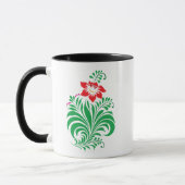 Mug Ornamental Floral Flower Design – Elegant (Gauche)