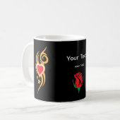 Mug Ornamental Floral Heart Tattoo  (Devant gauche)