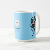 Mug Ornamental Floral Heart Tattoo (Devant droit)