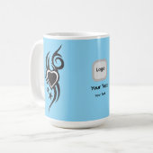 Mug Ornamental Floral Heart Tattoo (Devant gauche)