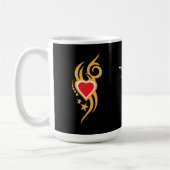 Mug Ornamental Floral Heart Tattoo  (Gauche)