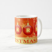 Mug Ornaments rouges (Devant droit)