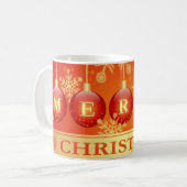 Mug Ornaments rouges (Devant gauche)