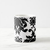 Mug orné formel noir blanc damassé (Centre)