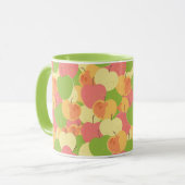 Mug Ornement avec des pommes (Devant gauche)