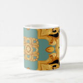 Mug Ornement baroque doré éléments 3D (Devant droit)